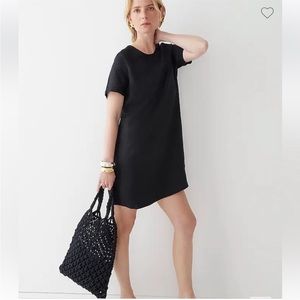 JCrew Black Linen T-Shirt Dress XL NWT